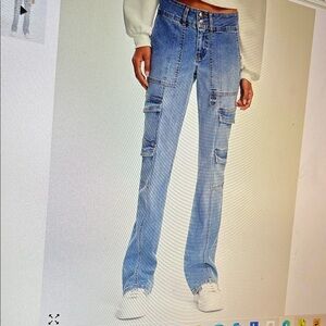 Celebrity Pink Blue Boot Cut Jeans